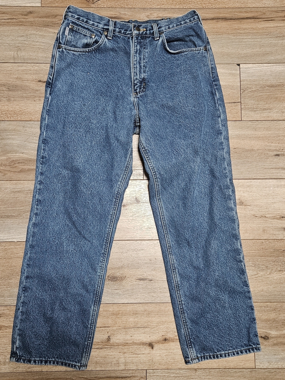 Carhartt Men's Straight-Leg Denim Jeans in Blue